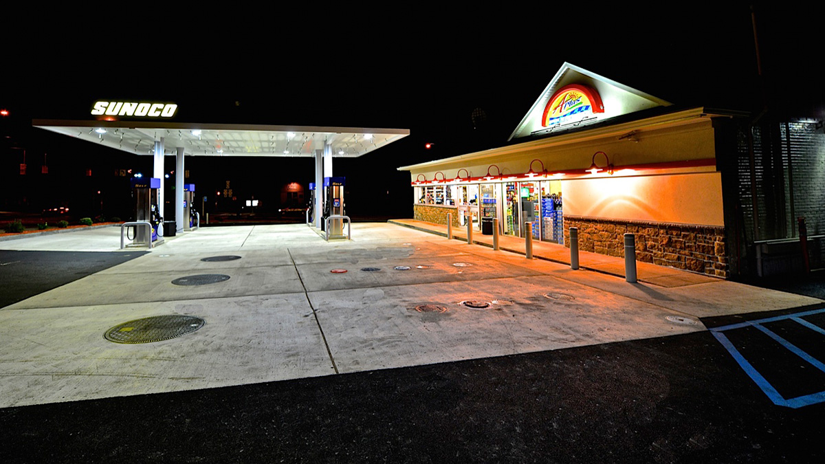 gas station construction paragon